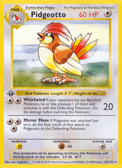 Pidgeotto #22 from Base