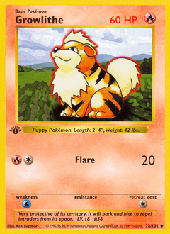 Growlithe #28 from Base
