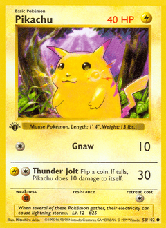 Pikachu #58 from Base