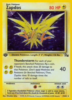 Zapdos #15 from Fossil