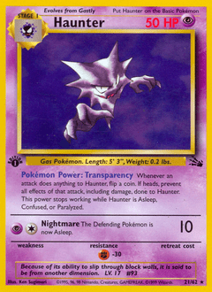 Haunter #21 from Fossil
