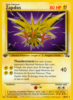 Zapdos #30 from Fossil