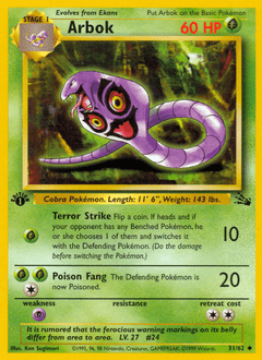 Arbok #31 from Fossil