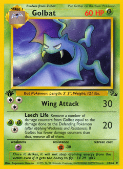 Golbat #34 from Fossil