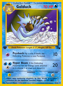 Golduck #35 from Fossil