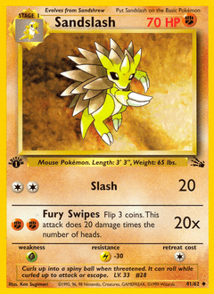 Sandslash #41 from Fossil