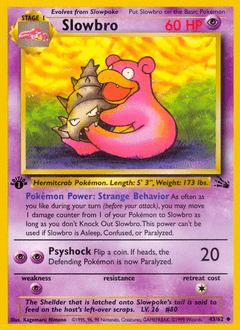 Slowbro #43 from Fossil