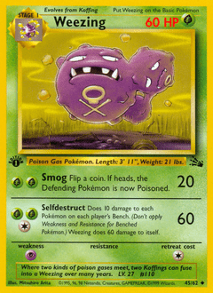 Weezing #45 from Fossil