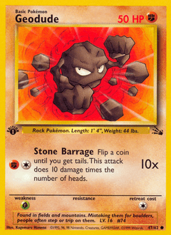 Geodude #47 from Fossil
