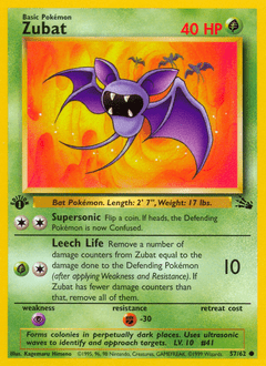Zubat #57 from Fossil