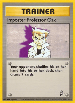 Impostor Professor Oak #102 from Base Set 2