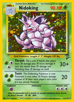 Nidoking #11 from Base Set 2