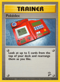 Pokédex #115 from Base Set 2