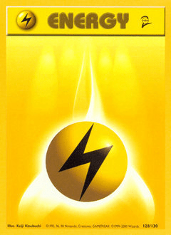 Lightning Energy #128 from Base Set 2