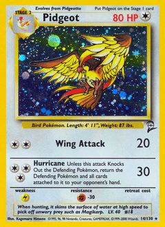 Pidgeot #14 from Base Set 2