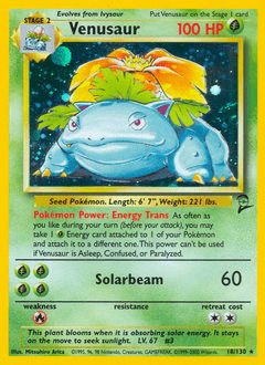 Venusaur #18 from Base Set 2