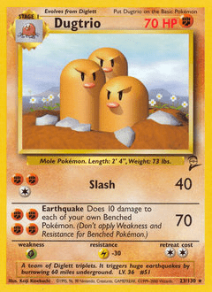 Dugtrio #23 from Base Set 2