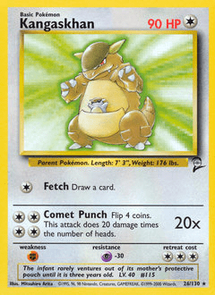 Kangaskhan #26 from Base Set 2