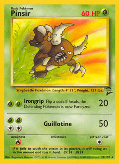 Pinsir #29 from Base Set 2