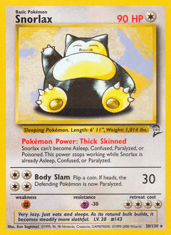 Snorlax #30 from Base Set 2