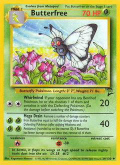 Butterfree #34 from Base Set 2