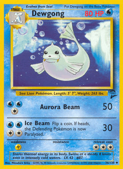 Dewgong #36 from Base Set 2