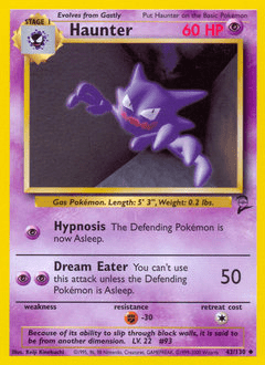 Haunter #43 from Base Set 2