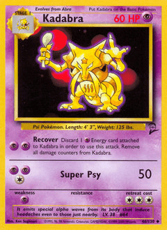 Kadabra #46 from Base Set 2