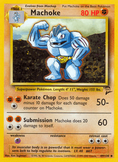 Machoke #49 from Base Set 2