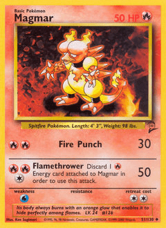 Magmar #51 from Base Set 2