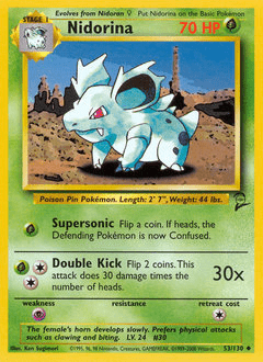 Nidorina #53 from Base Set 2