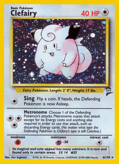 Clefairy #6 from Base Set 2