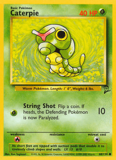 Caterpie #68 from Base Set 2