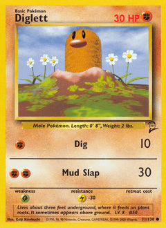 Diglett #71 from Base Set 2