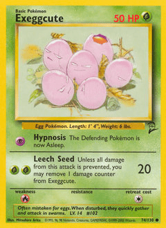 Exeggcute #74 from Base Set 2