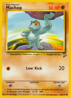 Machop #78 from Base Set 2