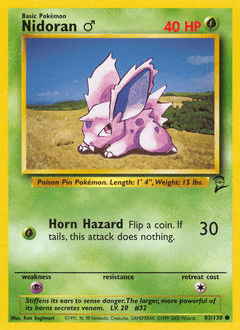 Nidoran♂ #83 from Base Set 2