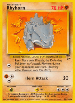 Rhyhorn #90 from Base Set 2