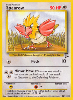 Spearow #92 from Base Set 2