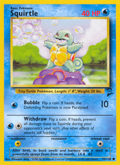 Squirtle #93 from Base Set 2