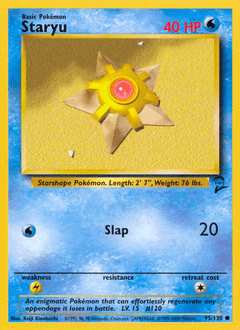 Staryu #95 from Base Set 2