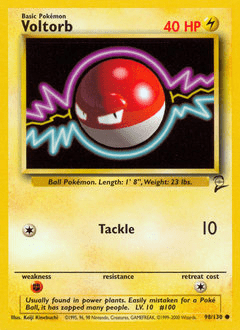 Voltorb #98 from Base Set 2