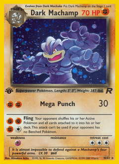 Dark Machamp #10 from Team Rocket