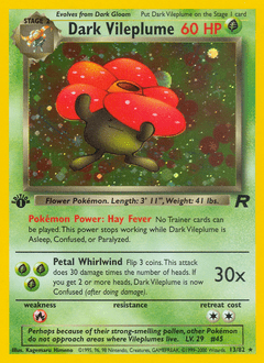 Dark Vileplume #13 from Team Rocket