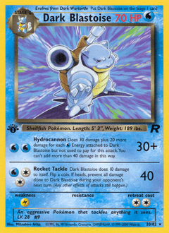 Dark Blastoise #20 from Team Rocket