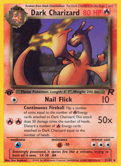 Dark Charizard #21 from Team Rocket