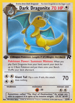 Dark Dragonite #22 from Team Rocket