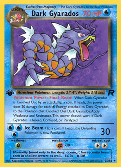 Dark Gyarados #25 from Team Rocket