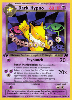 Dark Hypno #26 from Team Rocket