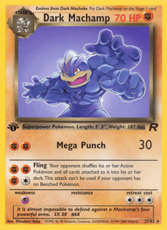 Dark Machamp #27 from Team Rocket